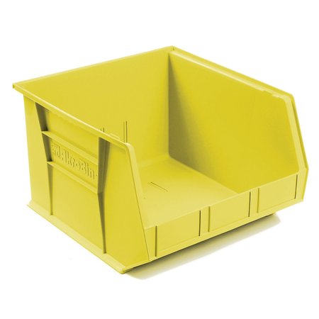 AKRO-MILS Storage Bin, Plastic, 16-1/2 in W, 11 in H, Yellow 30270 YELLO